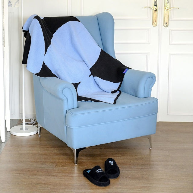 Reversible Knit Throw Blanket