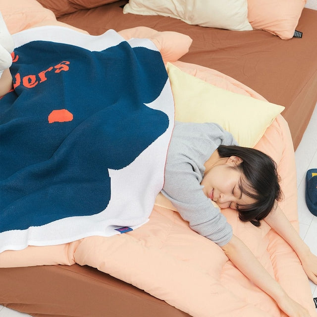 Reversible Knit Throw Blanket