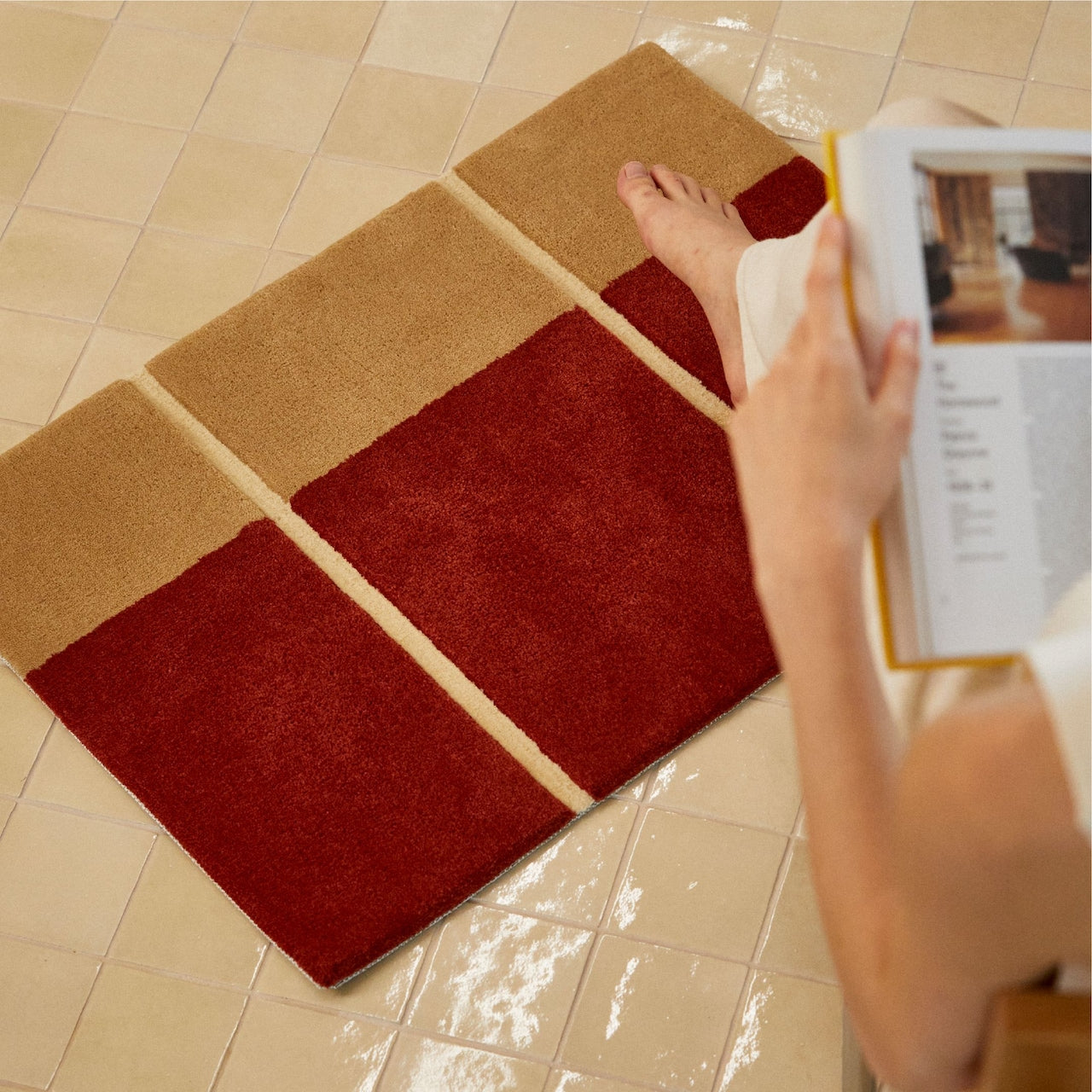 Wavy Tufted Door Mat