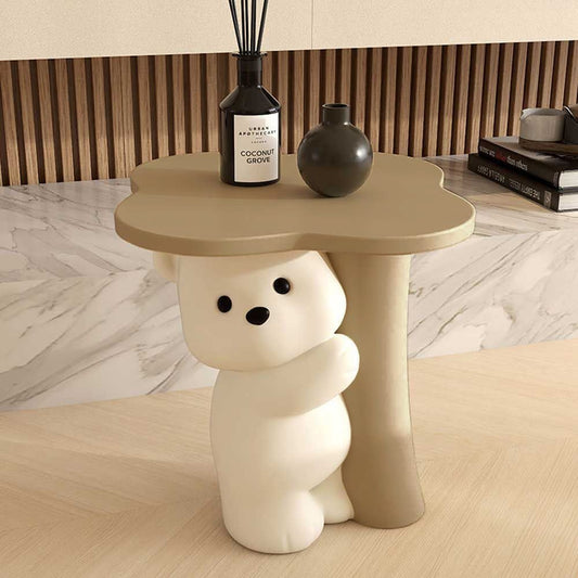 Clover Top Polar Bear Hug Side Table