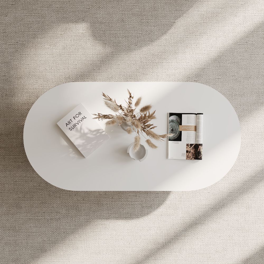 Olive Oval Coffee Table