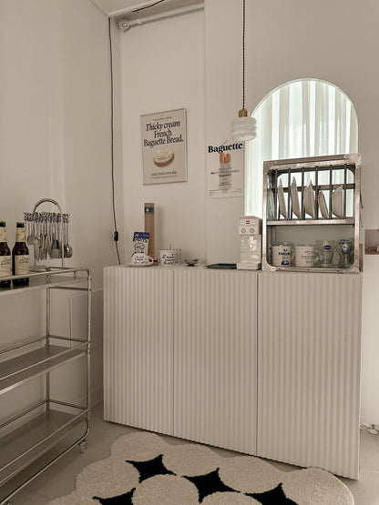 Mid-century Modern Stainless Trolley