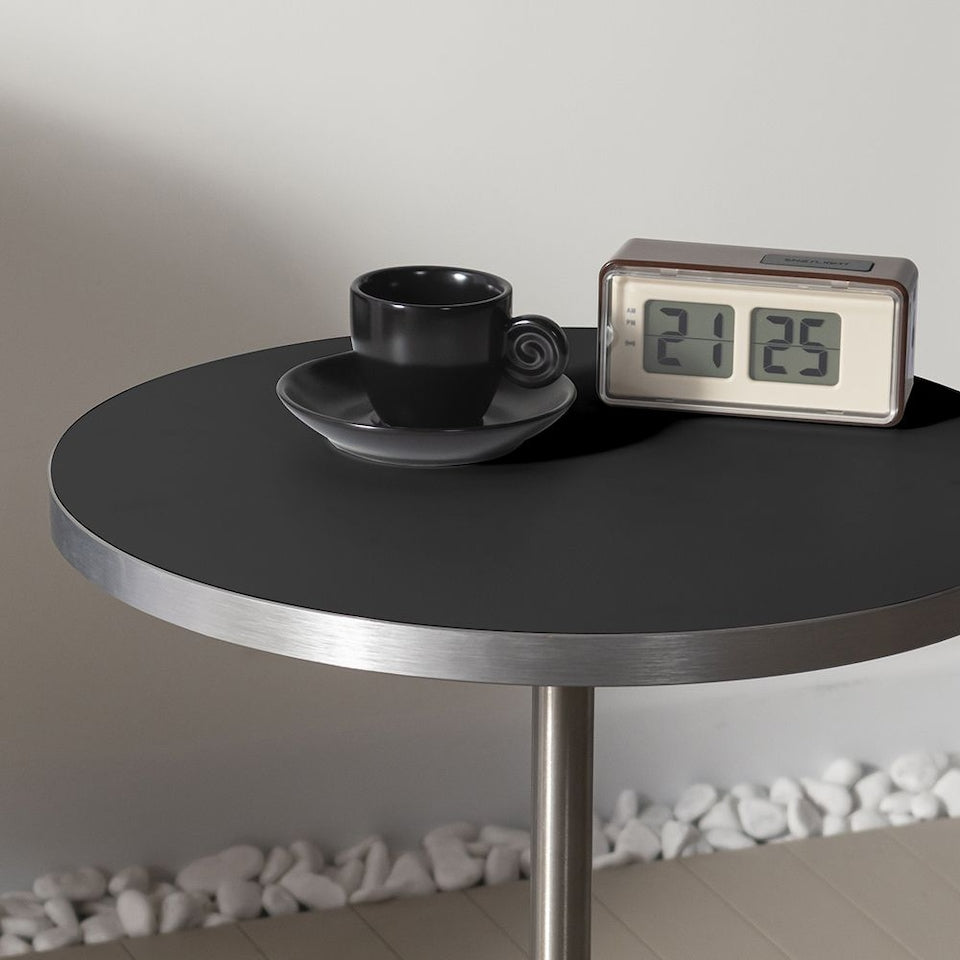 Stainless Pedestal Side Table