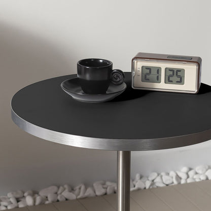 Stainless Pedestal Side Table