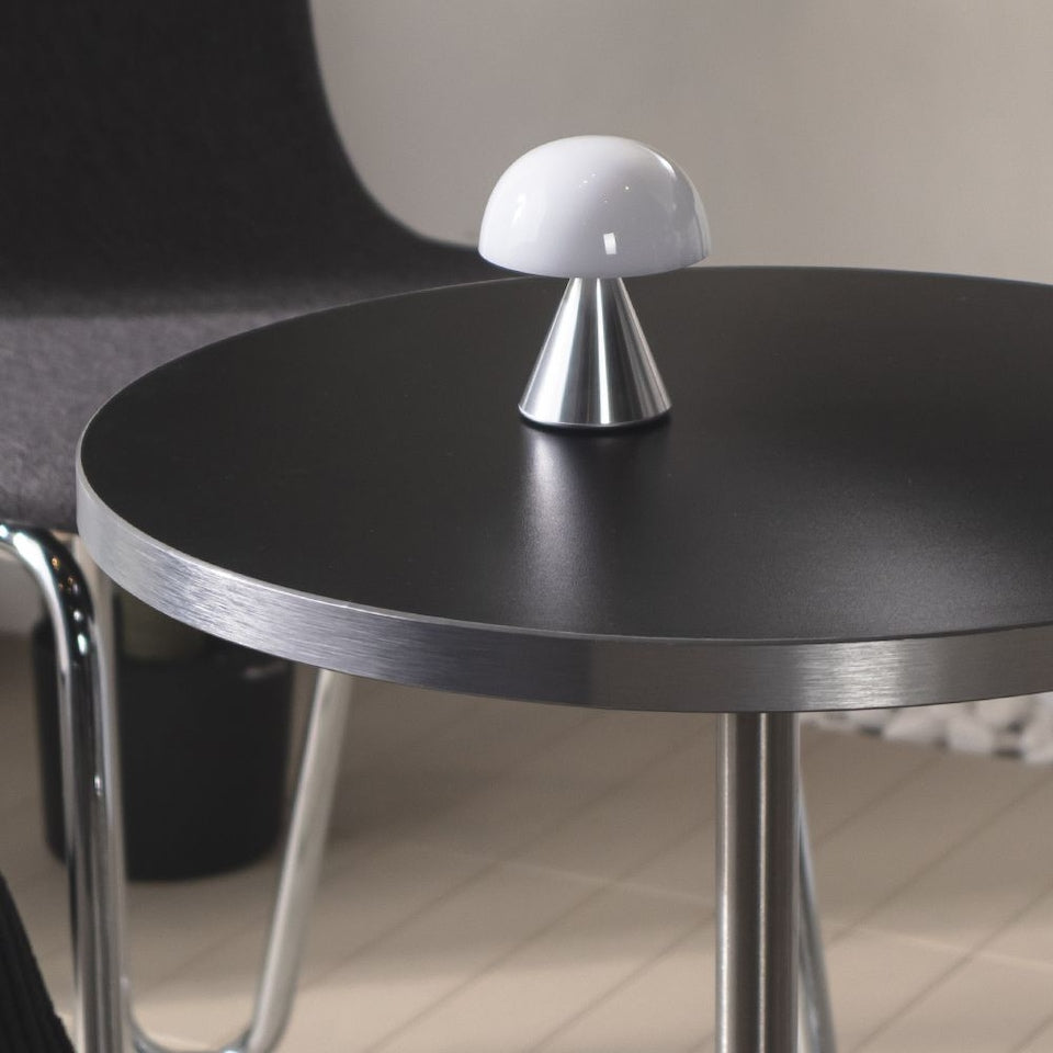 Stainless Pedestal Side Table