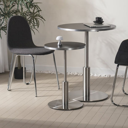 Stainless Pedestal Side Table