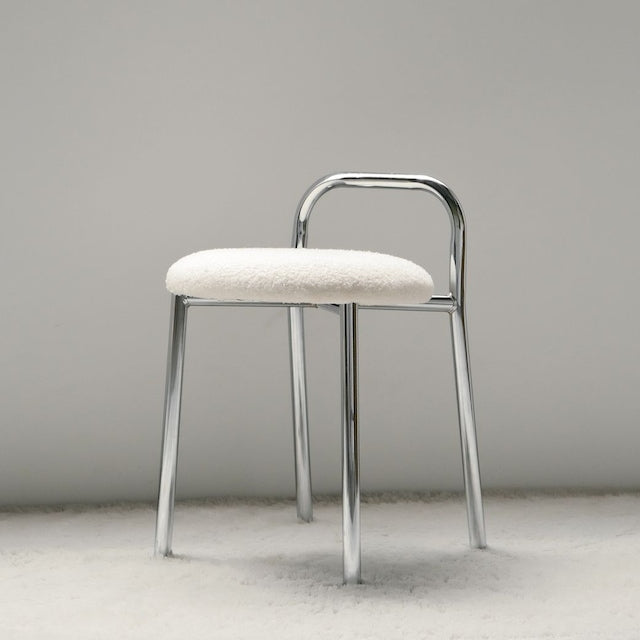Chrome Loop Back Chair