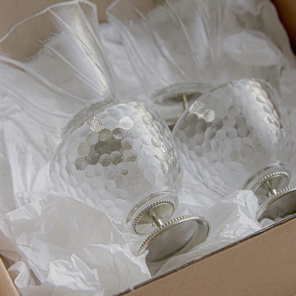Tiny Toast Stainless Steel Goblet Shot Glass