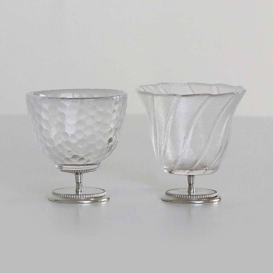 Tiny Toast Stainless Steel Goblet Shot Glass