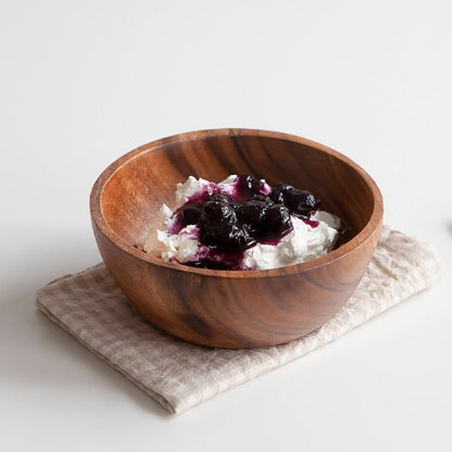 Wood Yogurt Bowl & Spoon Gift Set (4-Piece)