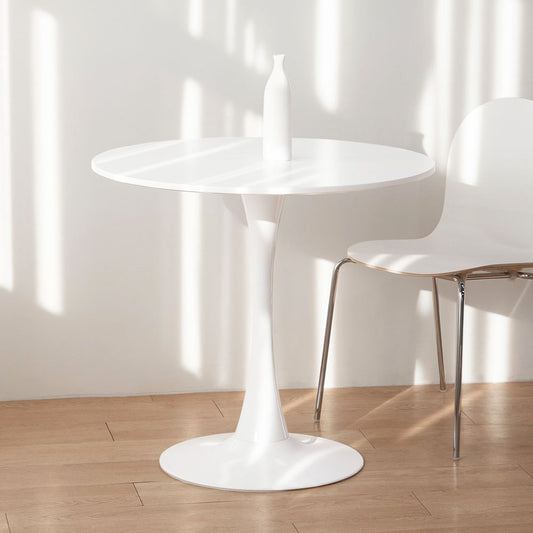 White Round Pedestal Dining Table