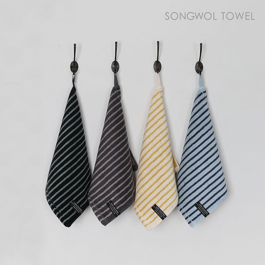 Hotel Collection Stripe & Solid Hanging Towel