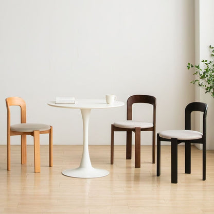 Solid Wood Curve Back Dining Chair