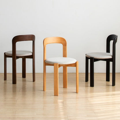 Solid Wood Curve Back Dining Chair