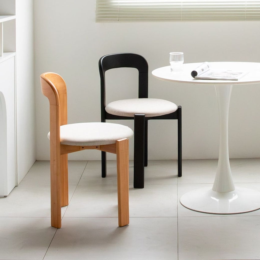 Solid Wood Curve Back Dining Chair