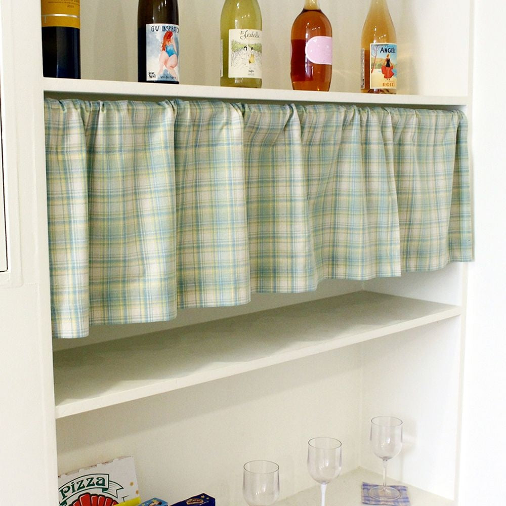 Vintage Check Door Curtain