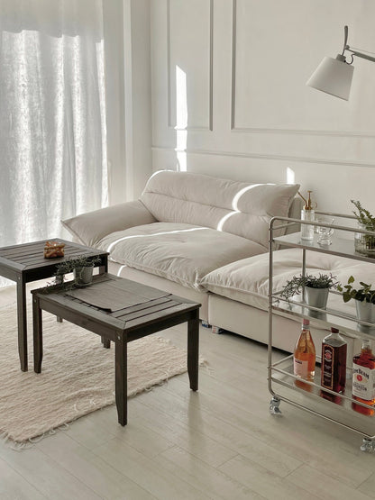 Mid-century Modern Stainless Trolley