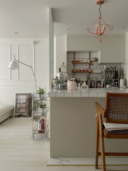 Mid-century Modern Stainless Trolley