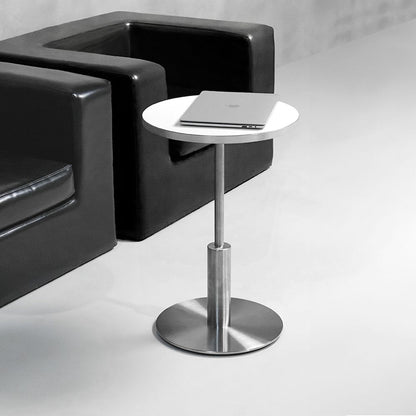 Stainless Pedestal Side Table