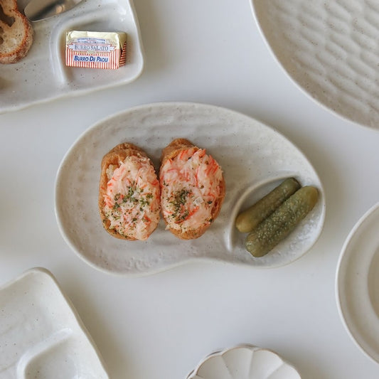 Peanut Shaped Divided Sushi Plate