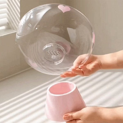 Pink Heart Self-Draining Fruit Bowl