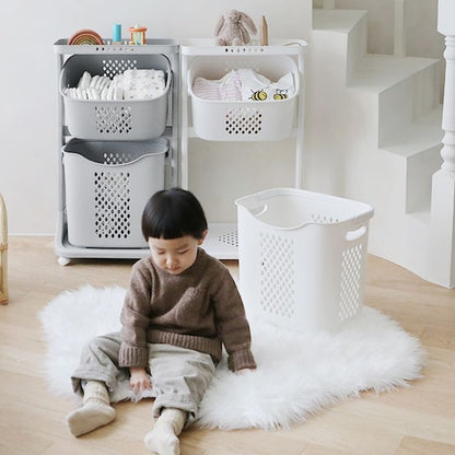 3-Tier Laundry Basket Cart