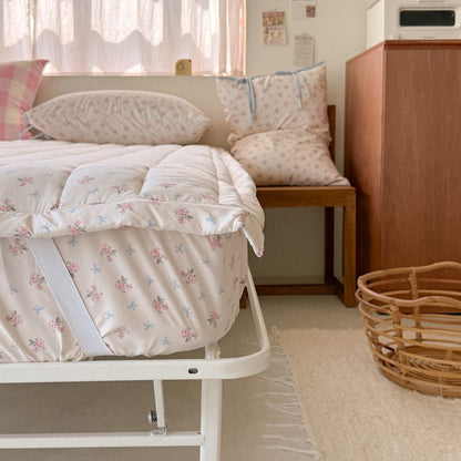 Aurora Blue Ribbon Mattress Fitted Sheet - close up