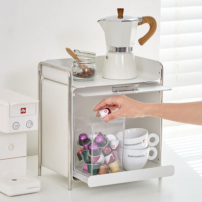 White Sliding Door Metal Storage Cabinet