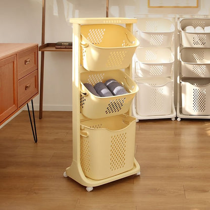 3-Tier Laundry Basket Cart