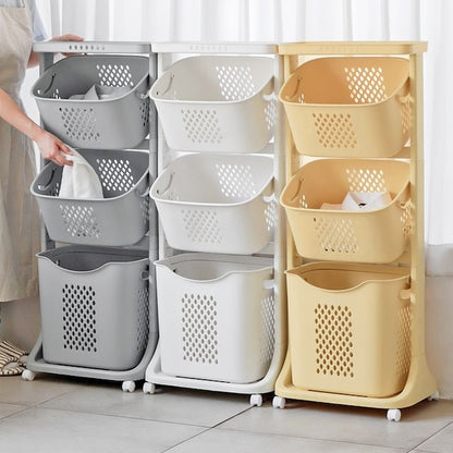 3-Tier Laundry Basket Cart