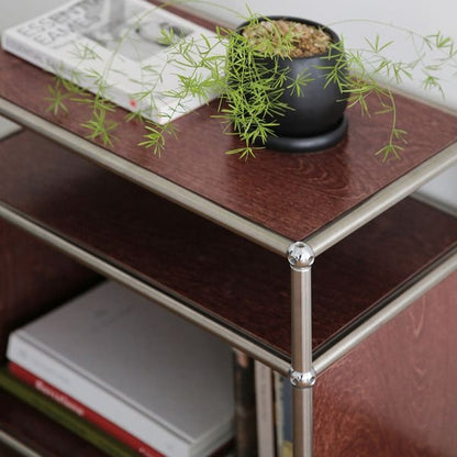 Mid-Century Birch 3-Tier Modular Shelf