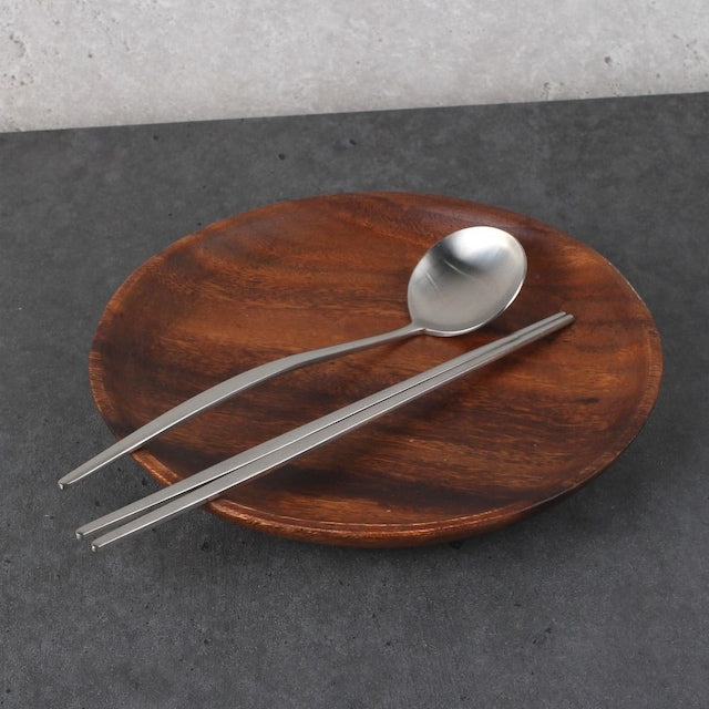 Helio Stainless Steel Spoon & Chopsticks Set
