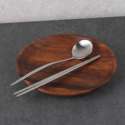 Helio Stainless Steel Spoon & Chopsticks Set