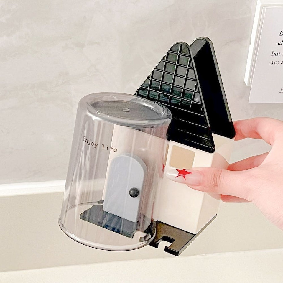 Flip House Toothbrush Holder Set