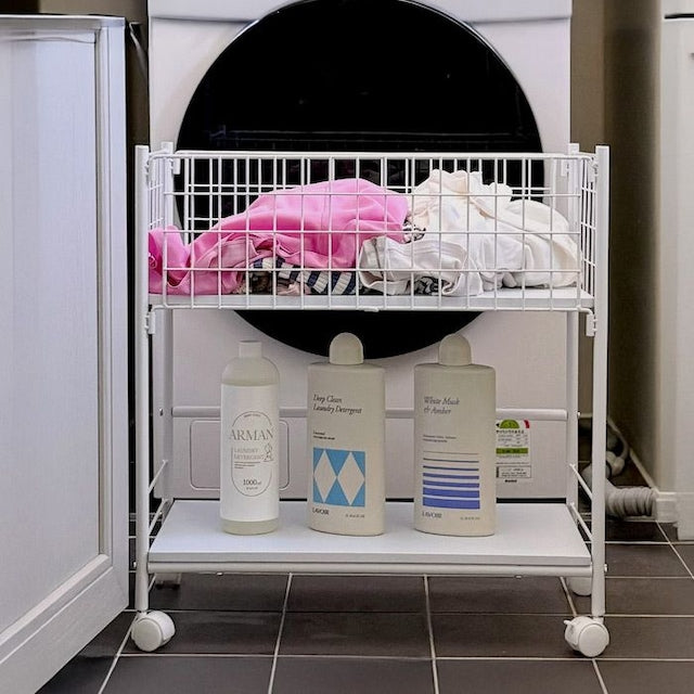 Haze Storage Trolley Laundry Basket