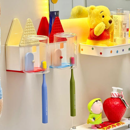 Flip House Toothbrush Holder Set