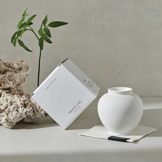 Moon Jar Stone Diffuser Set with Coaster
