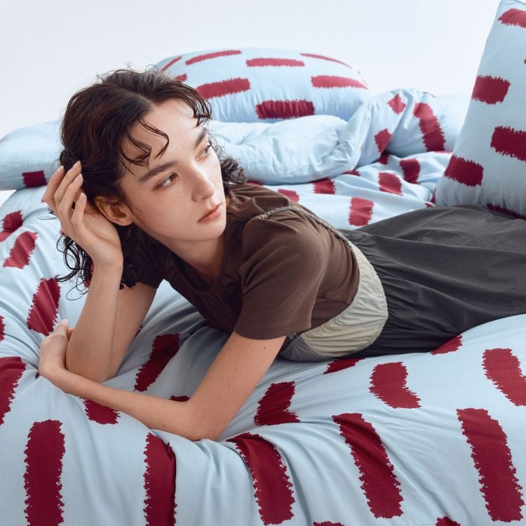 Brick Stripe TENCEL™ Modal All-Season Comforter Set