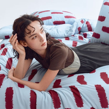 Brick Stripe TENCEL™ Modal All-Season Comforter Set