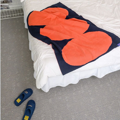 Reversible Knit Throw Blanket