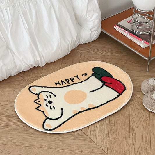 Minimal Cat Non-Slip Accent Mat
