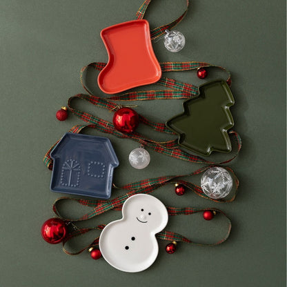Festive Christmas Trinket Dish Set