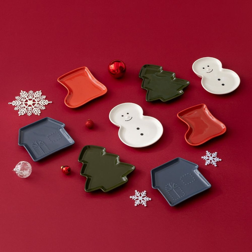 Festive Christmas Trinket Dish Set