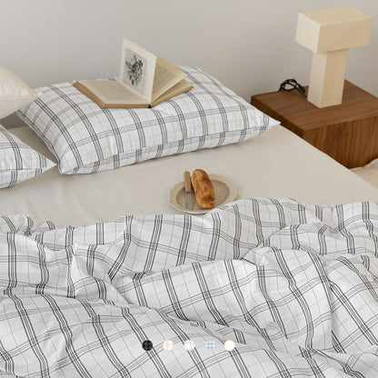 Cloud Check Comforter Set