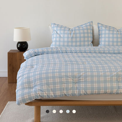 Cloud Check Comforter Set