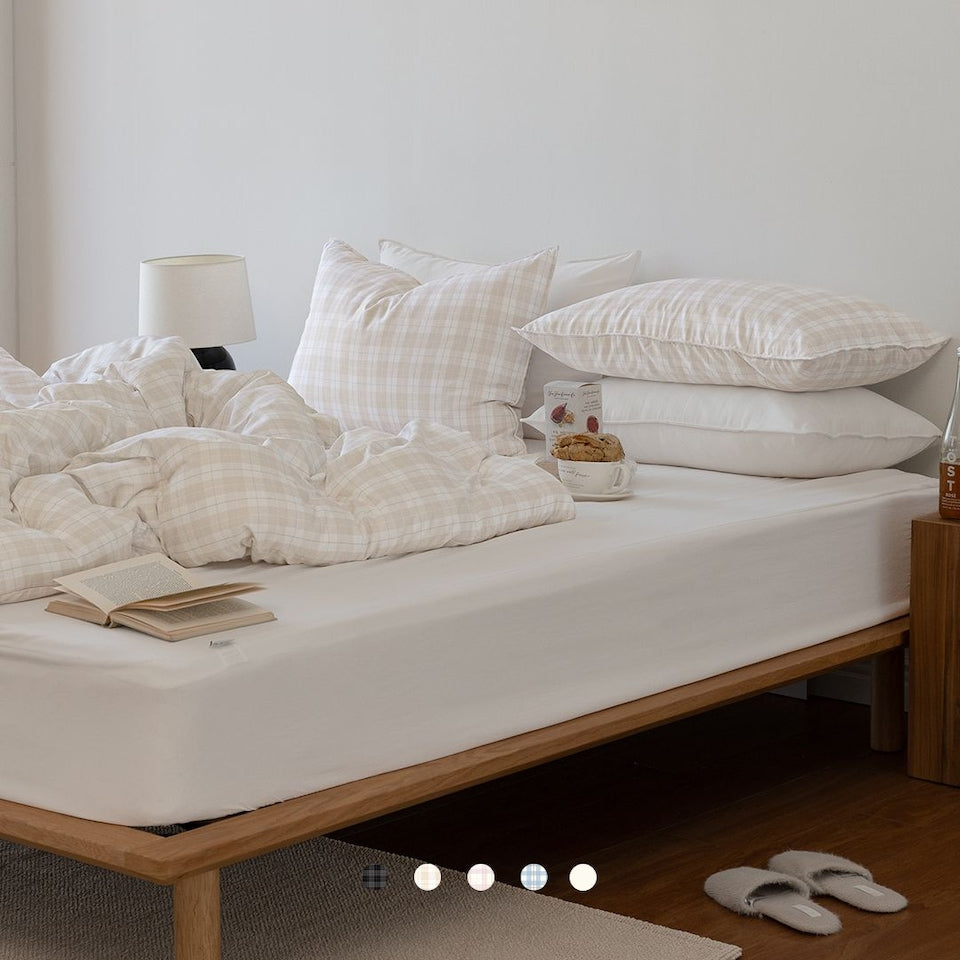 Cloud Check Comforter Set