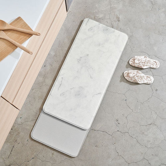 Reversible Marble PVC Kitchen Mat