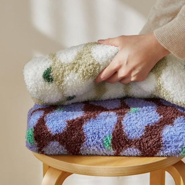 Fluffy Long-Pile Knit Comfort Blanket