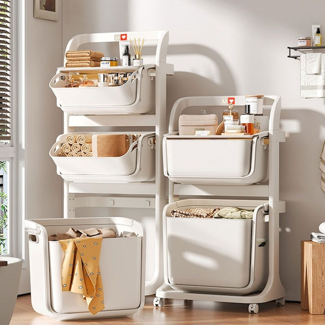Rolling Swing Laundry Cart