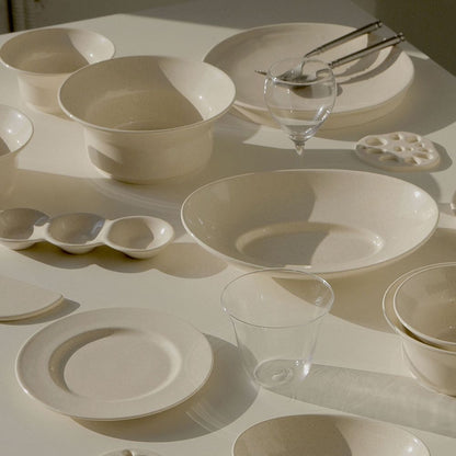 Pebbler 3-Section Divided Sauce Dish